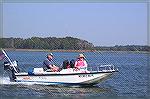 One of the reasons we all moved to Ocean Pines was to enjoy all the activities. Realtors and Ocean Pines Chamber members, Bill and Cassie Mead enjoy a sunny October day boating and picknicking on the 