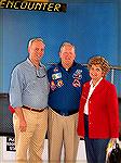 Jack & Andrea Barnes with astronaut Sam Gemar at the Kennedy Space Center