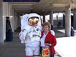 Andrea Barnes never did find out which Astronaut was in the space suit at the Kennedy Space Center.