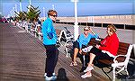 Ocean City, Maryland walkabout on November 6, 2015. Ladies from Ocean Pines enjoy the day on the boardwalk.