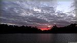 Sunset on Manklin Creek. This is shot at 28mm for a somewhat wide field of view. Compare to the next image shot at same time with field of view of 105mm.