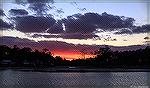 Sunset view of Manklin Creek from our deck on January 18, 2016. 