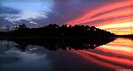 Manklin Creek sunset from our dock. July 7, 2016.