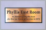 The Phyllis East Room
Phyllis Clara East was the longtime Executive Secretary to the General Manager and Board of Directors of Ocean Pines.
Born in Chateauguay, New York, East was the youngest of 12