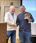 Secretary John McFalls presented the Atlantic Coast Sportfishing Association (ACSA) Angler of the Year (2024) Award to Brian Reynolds. Brian caught the biggest fish of most local species in both ocean